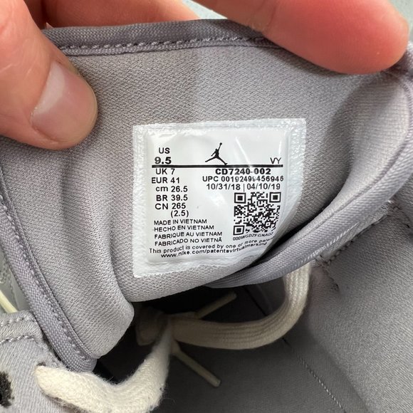 Jordan 1 Mid Womens 9.5 Shoes Atmosphere Grey Light Bone Pale Ivory Nike Air I 2 - Picture 8 of 11